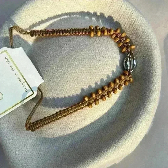 BOHO Brown Silver Shell Adjustable Necklace - Picture 6 of 8